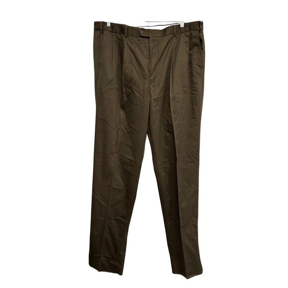 Jonathan Quale Reserve NWT Brown Rootbeer Cotton Pants 44 Long - Picture 1 of 11